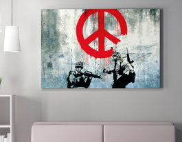 Wallity Lienzo Decorativo Banksy WY126 (50 x 70 cm)